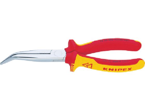 KNIPEX 絶縁1000V先曲ロングラジオペンチ 200mm 2626-200 KNIPEX 絶縁1000V先曲ロングラジオペンチ 200mm 2626-200