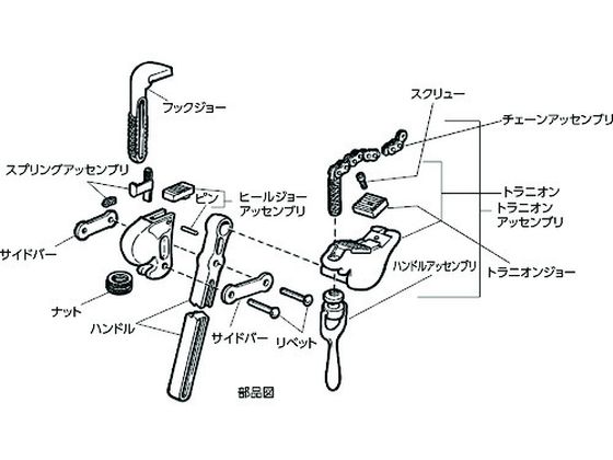 C-360-1-S トラニオン&ジョー F/S-4A Ridge Tool Company 7882173