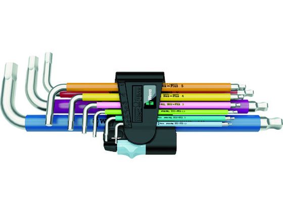 Wera 3950SPKL/9 ステンレス マルチカラーヘックスキーセット 022669 Wera 3950SPKL/9 ステンレス マルチカラーヘックスキーセット 022669