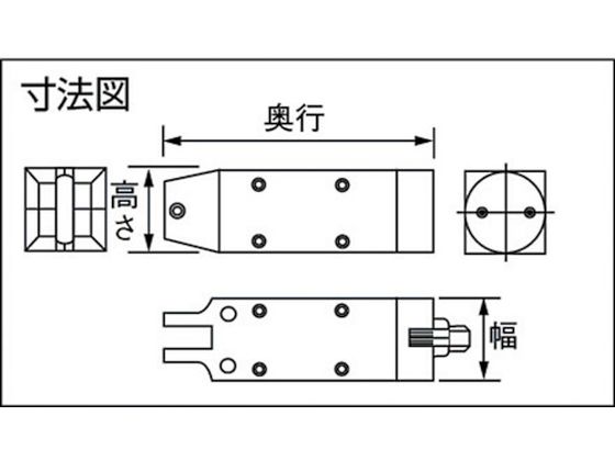ナイル（室本鉄工） 角型エアーニッパ本体（標準型）ＭＳ２０ MS-20