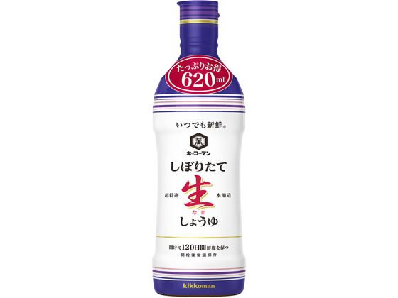 キッコーマン食品 いつでも新鮮 しぼりたて生しょうゆ 620mL キッコーマン食品 いつでも新鮮 しぼりたて生しょうゆ 620mL