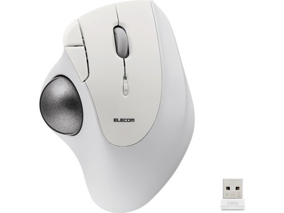 エレコム トラックボール 無線 ベアリング ホワイト M-IT11DRWH