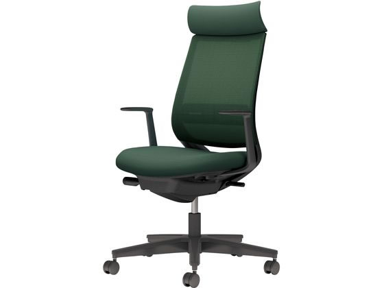 コクヨ チェア ミトラ2 L型肘 ランバー付 ディープグリーン ポリウレタン巻 コクヨ チェア ミトラ2 L型肘 ランバー付 ディープグリーン ポリウレタン巻