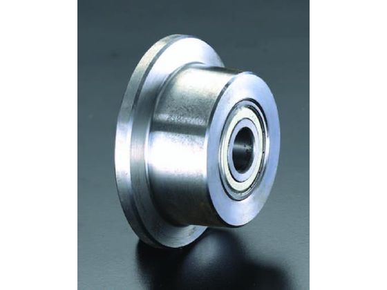 エスコ 車輪 ボールベアリング スティール製 レール用 150×60mm