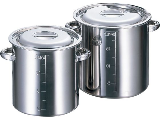 赤川器物 AGモリブデン 目盛付寸胴鍋 42cm 58.0L