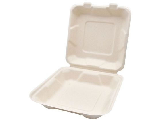 パックスタイル バガス容器 新BBランチ 200-200 50枚