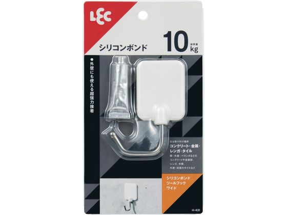 レック シリコンボンド ツールフック ワイド 1個入 H-431 レック シリコンボンド ツールフック ワイド 1個入 H-431