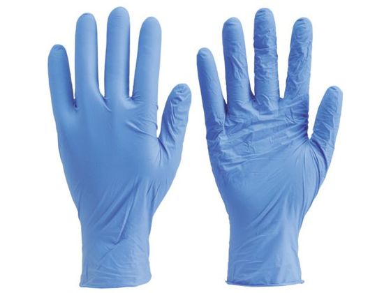 TRUSCO ニトリル製使い捨て極薄手袋 粉無 SS バイオレット 200
