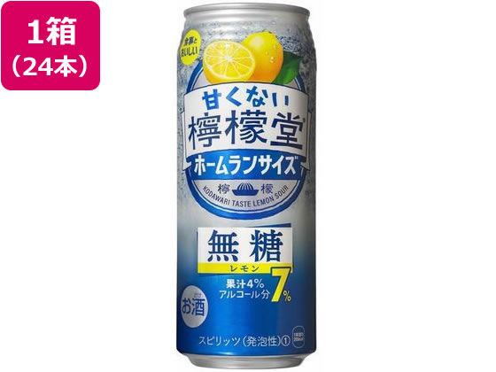 コカ・コーラ 甘くない檸檬堂 無糖レモン ホームラン 7% 500mL 24本