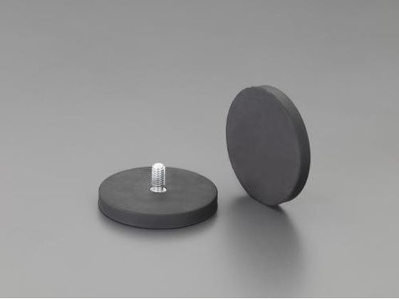 エスコ 強力マグネット 2個 φ66×8.5mm M8×1.25 180N