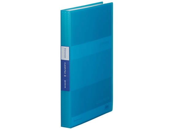 ●本体色：青●サイズ：Ａ４タテ型●外寸：３０７×２３１×３２ｍｍ●ポケット数：６０枚●適正収納枚数：１２０枚●表紙素材など：カラー透明ＰＰ表紙●ポケットタイプ：上から入れるタイプ●台紙：なし
