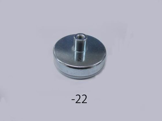エスコ 強力マグネット φ63×14mm M8×1.25 350N EA781EH-22