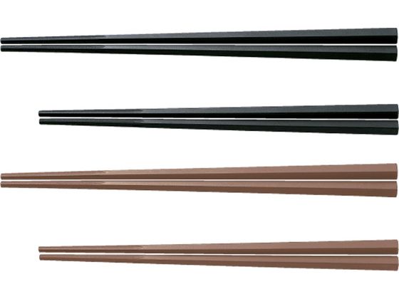 曙産業 SPSぐる麺箸 (5角) 19cm 黒 PM-084
