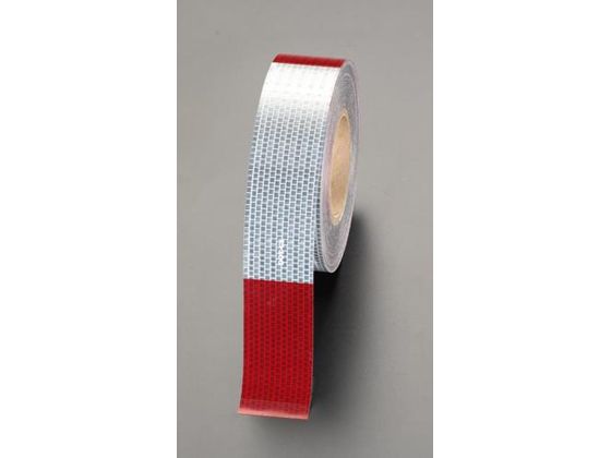 ●反射タイプ●テープ幅：５０ｍｍ●長さ：４５ｍ●厚み：０．３ｍｍ●屋外でも使用可能（雨や乾燥にも強い）遠くからでもきちんと反射します。●粘着式、剥離紙付●耐用年数：７年（目安）