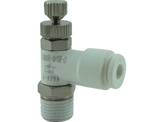 チヨダ ファイブミニスピードコントローラα 白 メーターアウト4mm・R1/8 FM4R-01W-O チヨダ ファイブミニスピードコントローラα 白 メーターアウト4mm・R1/8 FM4R-01W-O