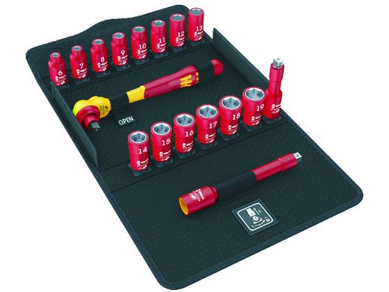 Wera 8100SB VDE 絶縁ソケットレンチセット 004970 Wera 8100SB VDE 絶縁ソケットレンチセット 004970