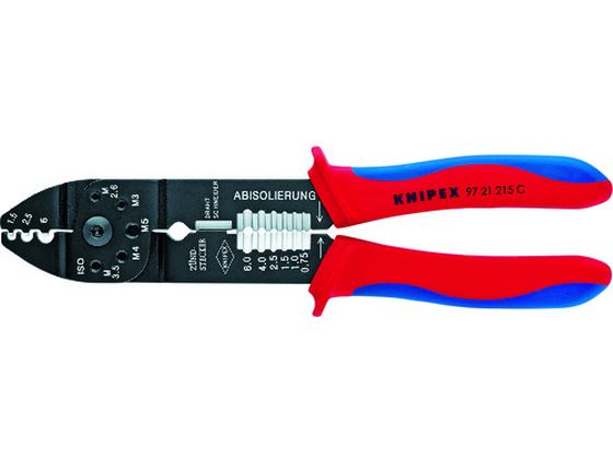 KNIPEX 圧着ペンチ 215mm 9721-215C KNIPEX 圧着ペンチ 215mm 9721-215C
