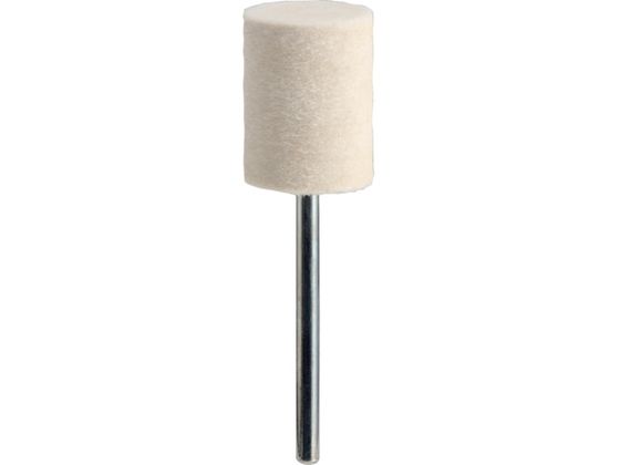 TRUSCO フェルトミニホイール 平型 Φ15 仕上げ用 白色 (10個入) SF1520S-W