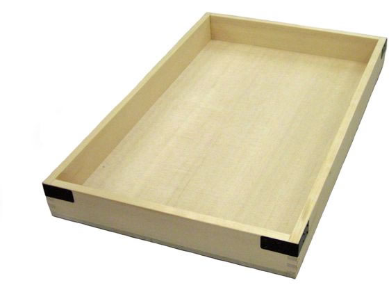 雅漆工芸 唐桧 番重 金具付 身 浅型(560×345×H60)