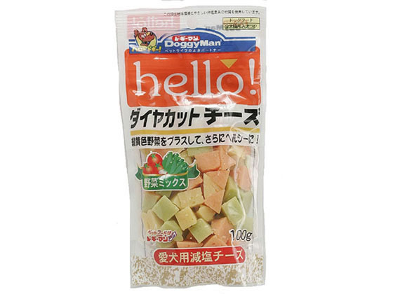 ドギーマンハヤシ hello! ダイヤカットチーズ 野菜ミックス 100g ドギーマンハヤシ hello! ダイヤカットチーズ 野菜ミックス 100g
