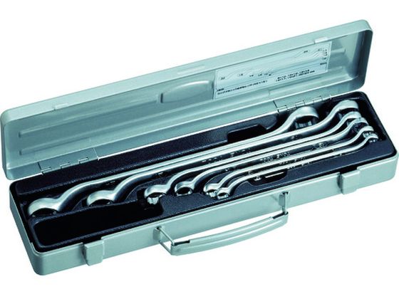 TONE ロングメカニックめがねレンチセット(45°×10°) 6pcs M446 TONE ロングメカニックめがねレンチセット(45°×10°) 6pcs M446