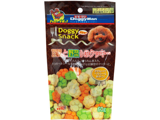 ドギーマンハヤシ ドギースナックバリュー 豆乳と野菜入りのクッキー 60g ドギーマンハヤシ ドギースナックバリュー 豆乳と野菜入りのクッキー 60g