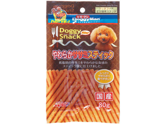 ドギーマンハヤシ ドギースナックバリュー やわらかササミスティック 80g ドギーマンハヤシ ドギースナックバリュー やわらかササミスティック 80g