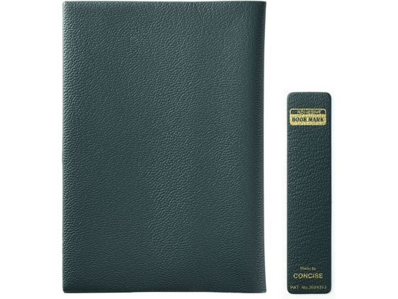 コンサイス ブックカバー 皮革調 No.1 文庫 緑 BK1-GN コンサイス ブックカバー 皮革調 No.1 文庫 緑 BK1-GN