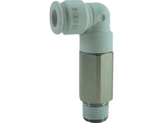 チヨダ ファイブロングメイルエルボ W(白)6mm・R1/8 F6-01M2LW チヨダ ファイブロングメイルエルボ W(白)6mm・R1/8 F6-01M2LW