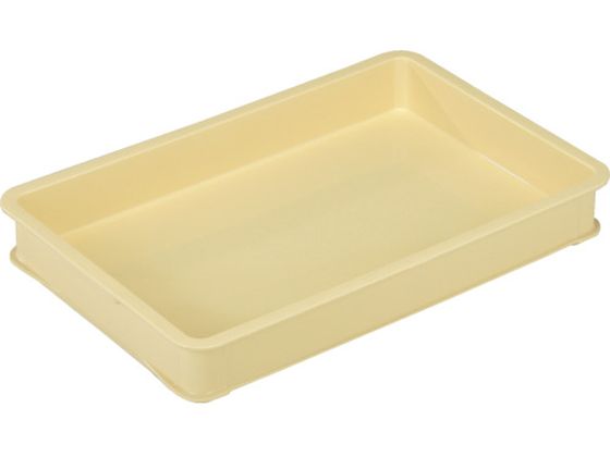 リス パンコンテナー大型浅 アイボリー PAN-L-R