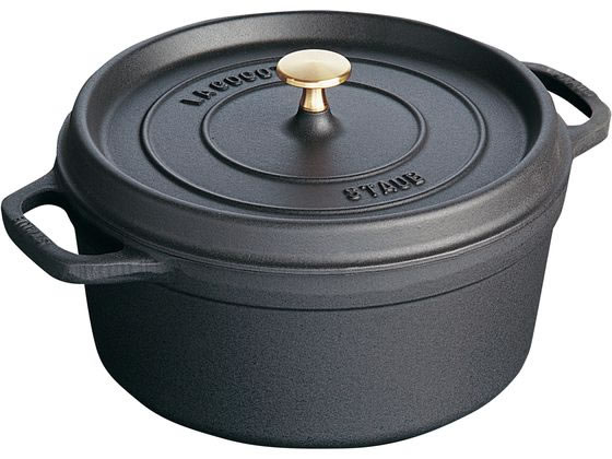 STAUB ストウブ ピコ・ココット ラウンド 20cm ブラック 40509-487