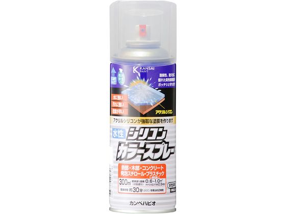 カンペハピオ 水性シリコンカラースプレー とうめい 300ml カンペハピオ 水性シリコンカラースプレー とうめい 300ml