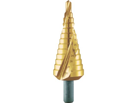 ALPEN 2枚刃スパイラルステップドリル 30mm チタン 72800630 ALPEN 2枚刃スパイラルステップドリル 30mm チタン 72800630