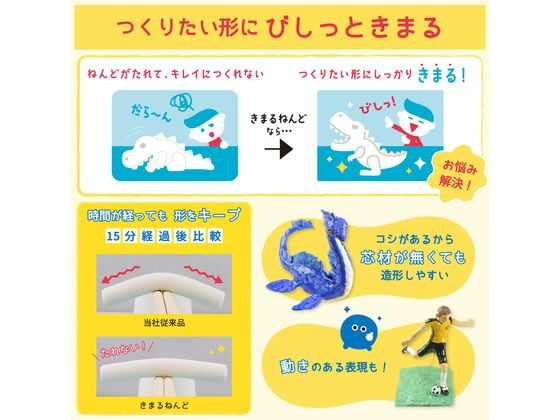 サクラクレパス 軽量紙粘土 きまるねんど KN-Lが254円 通販