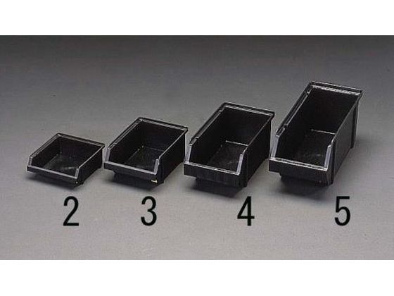エスコ パーツトレー ESD 重ね置型 100×125×225mm EA506EX-4