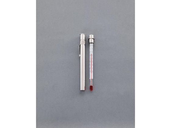 エスコ 温度計 ポケット型 -30℃〜50℃ 140mm EA728GH-52