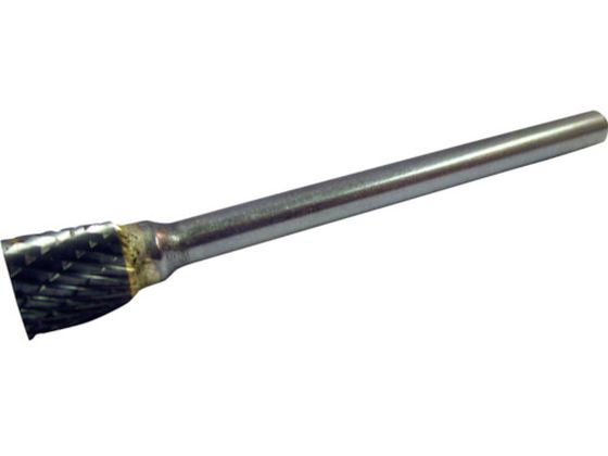 スーパー スーパー超硬バー ロー付 逆テーパー型(ダブルカット)角度:10° 刃径:6.3mm 軸径:3.0mm SB52B09 スーパー スーパー超硬バー ロー付 逆テーパー型(ダブルカット)角度:10° 刃径:6.3mm 軸径:3.0mm SB52B09