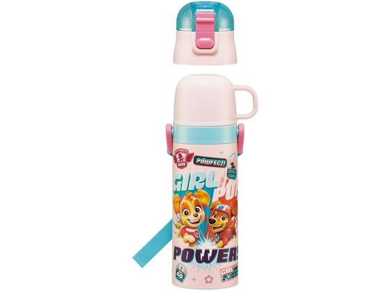 スケーター 超軽量2WAYステンレスボトル パウパトGIRL 直飲み470ml