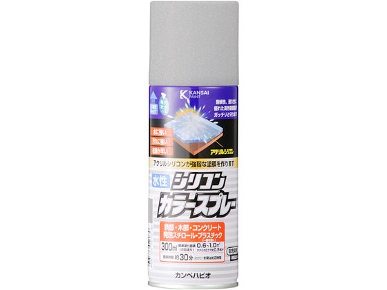 カンペハピオ 水性シリコンカラースプレー シルバー 300ml カンペハピオ 水性シリコンカラースプレー シルバー 300ml