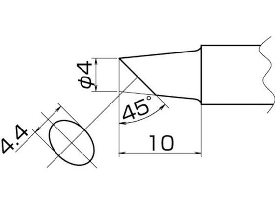 白光 こて先 4BC型 T20-BC4 白光 こて先 4BC型 T20-BC4