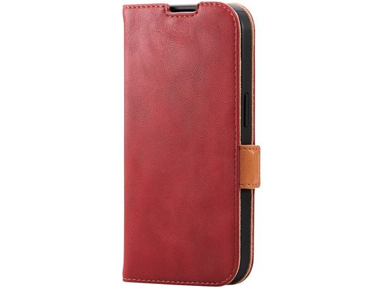 エレコム iPhone14 Pro ケース カバー レザー PM-A22CPLFYRD