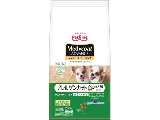 ペットライン メディコートアドバンスアレルゲンカット魚えんどう豆1歳750g