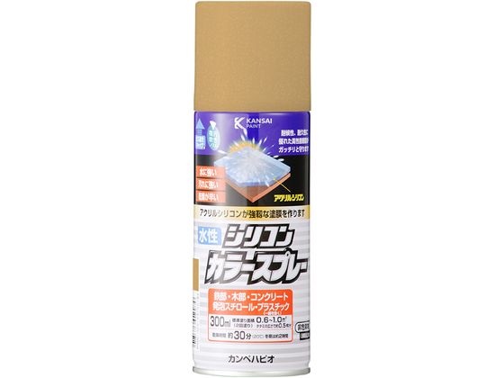 カンペハピオ 水性シリコンカラースプレー ニューゴールド 300ml カンペハピオ 水性シリコンカラースプレー ニューゴールド 300ml