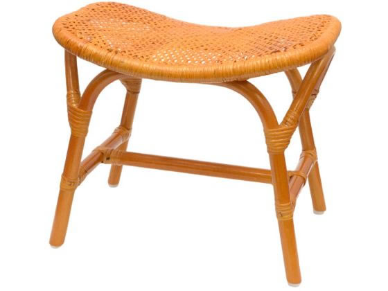 ファミリー・ライフ 天然籐スクエアスツール 4486