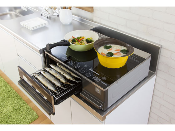 アイリスオーヤマ 2口IHクッキングヒーター 据置タイプ IHC-SG221が  