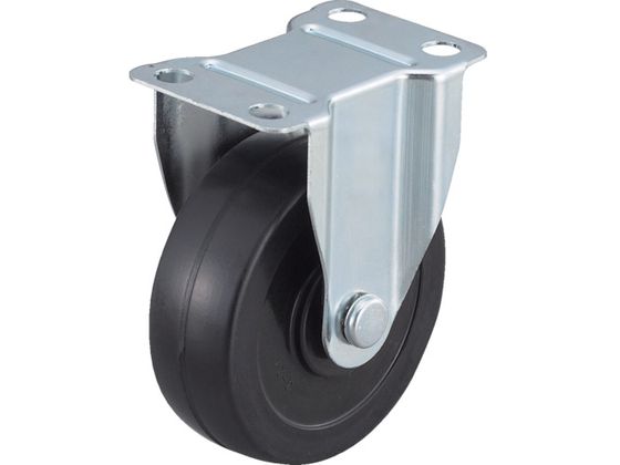 ワコー エアーキャスター(固定車) 100mm ゴム車 ALR-100-RH