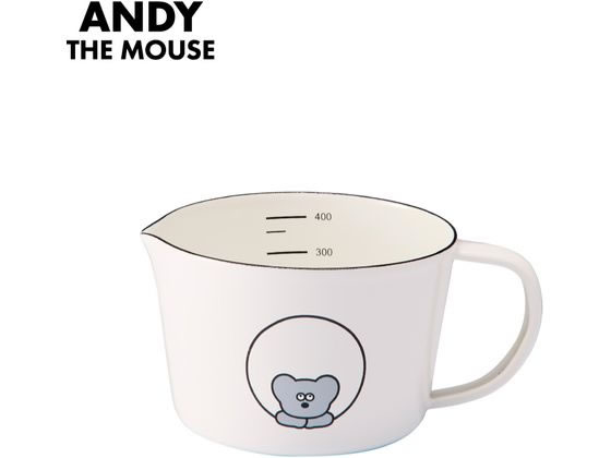 豊琺瑯 ねずみのANDY ホーロー メジャーカップ S AMJ-2307