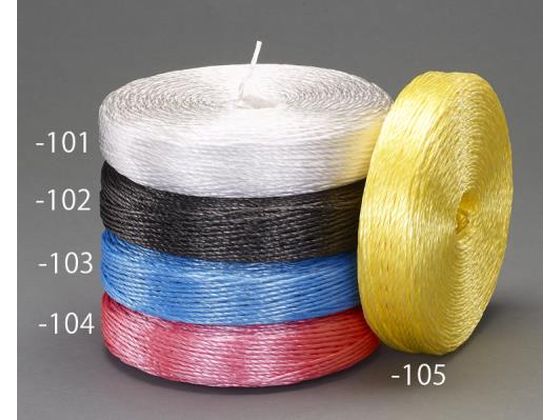 エスコ PPロープ 赤 10巻 5.0mm×100m EA628PP-104