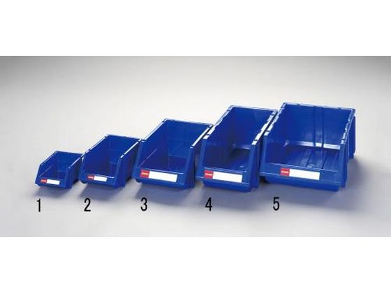 エスコ パーツトレー 重ね置型 青 150×265×121mm EA661CS-2