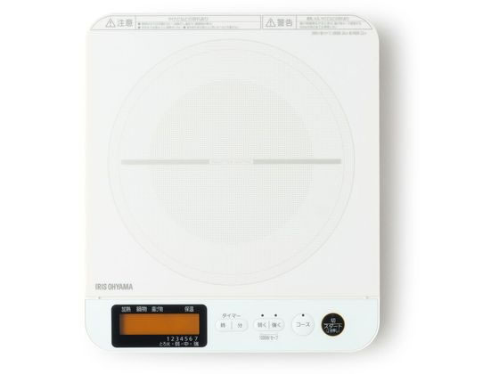 アイリスオーヤマ IHコンロ 1400W 液晶付き ホワイト IHC-T71-W アイリスオーヤマ IHコンロ 1400W 液晶付き ホワイト IHC-T71-W